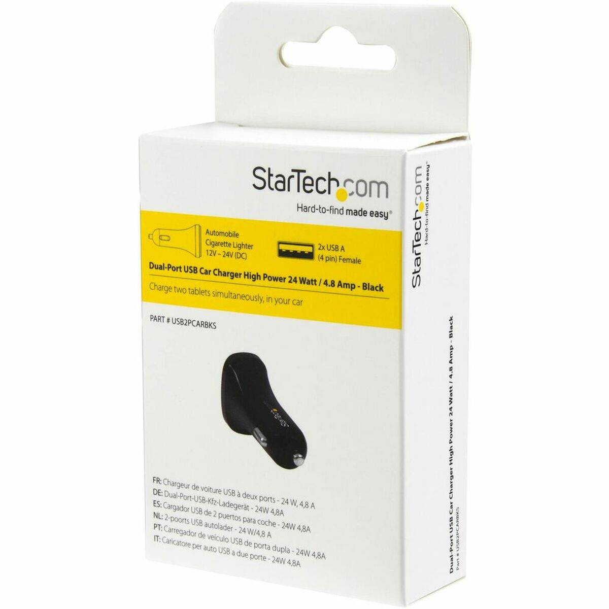 Ładowarka do Samochodu Startech USB2PCARBKS         